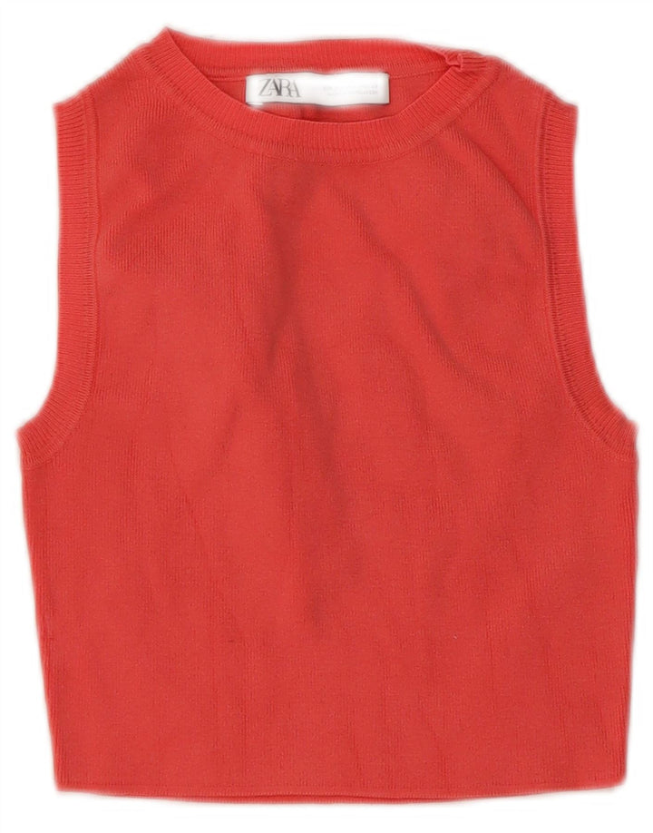 Top tanc pentru femeie Zara Crop Vest UK 8 Small Pink