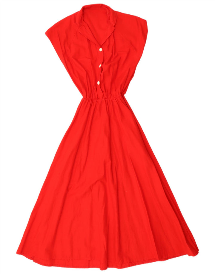Rochie maxi vintage pentru femei UK 8 Small Red