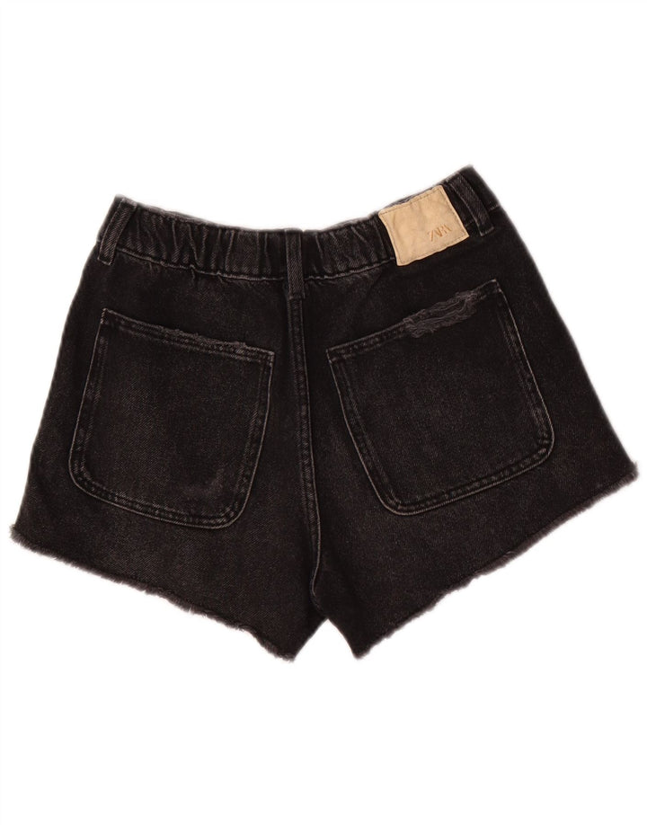 Pantaloni scurți din denim distressed ZARA fete 9-10 ani W24 gri