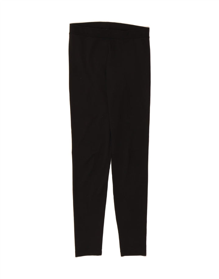 ADIDAS Womens Leggings UK 10 Small Black Polyester Vintage Adidas and Second-Hand Adidas from Messina Hembry 