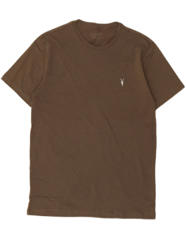 ALL SAINTS Mens Regular Fit T-Shirt Top Small Grey Cotton Vintage All Saints and Second-Hand All Saints from Messina Hembry 