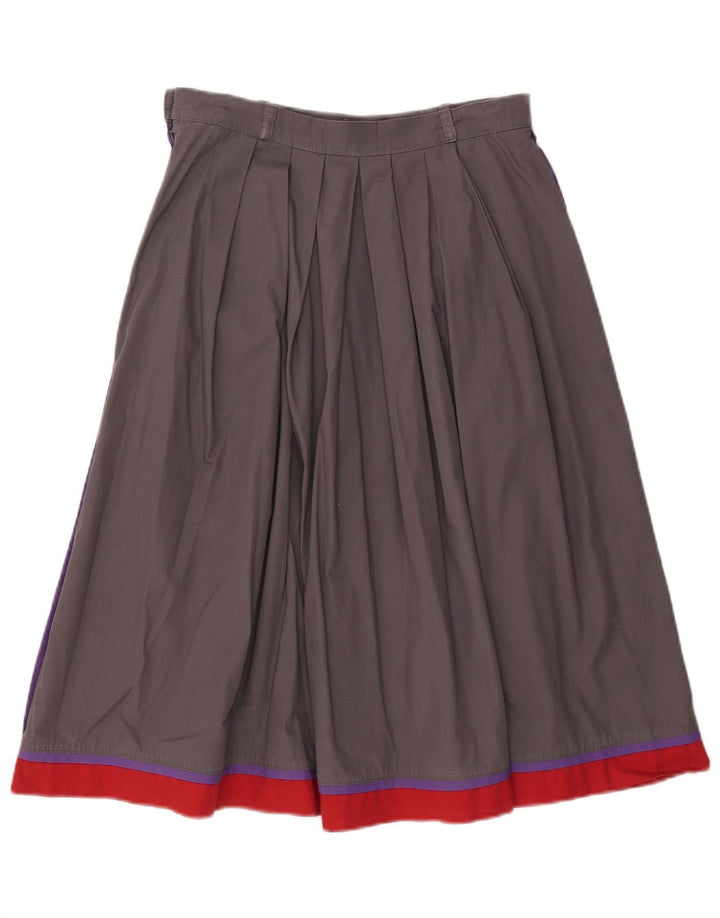 Fusta evazată vintage pentru femei EU 40 Medium W28 Gri Colorblock