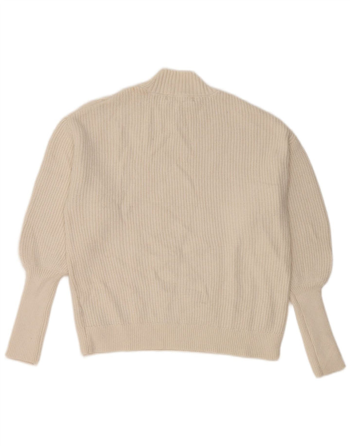 Pulover cu gât țestoasă pentru femei Marks & Spencer UK 14 Medium White
