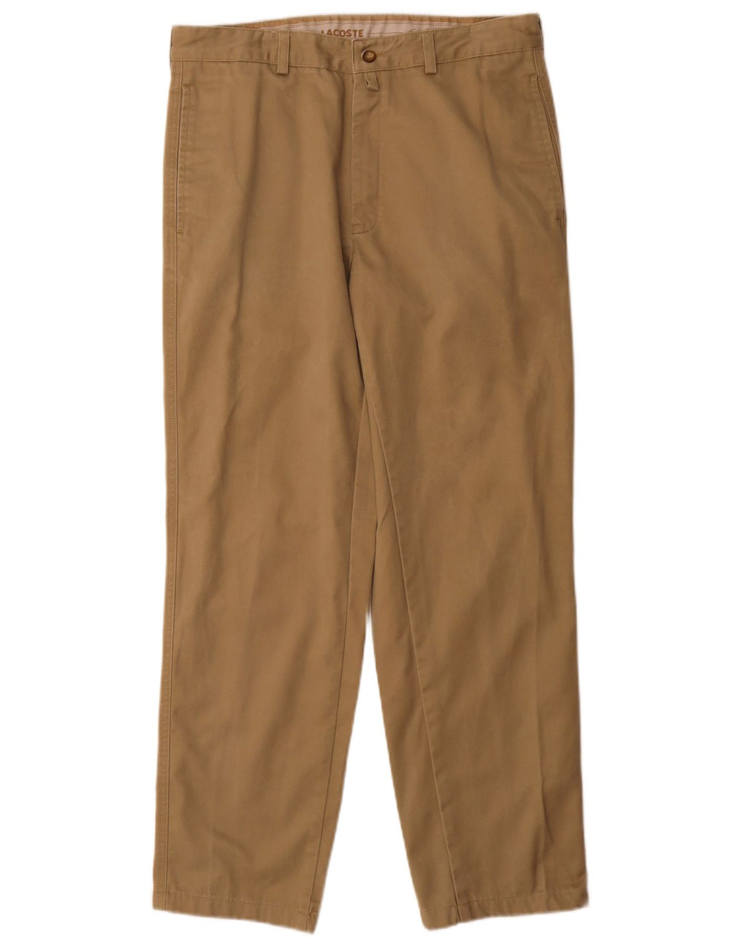 Pantaloni chino drepți pentru bărbați Lacoste Mărimea 40 Medium W32 L30 Bej