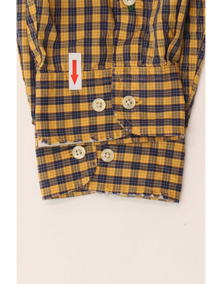 Cămașă pentru bărbați Tommy Hilfiger XL, bumbac vichy galben