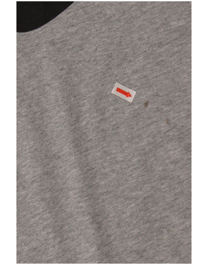 Tricou grafic Nike pentru bărbați Top mic, gri, bumbac cu pete