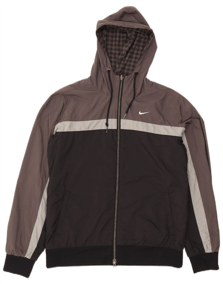 Jachetă reversibilă cu glugă Nike pentru bărbați Marea Britanie 38/40 Picior de găină gri mediu