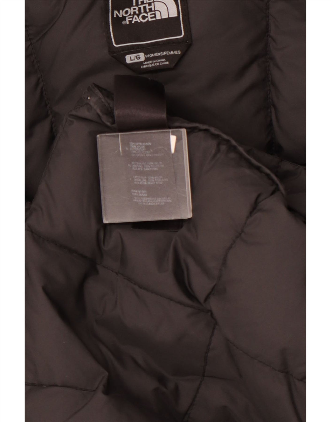THE NORTH FACE Jachetă căptușită cu glugă pentru femei UK 40, mare, negru, nailon