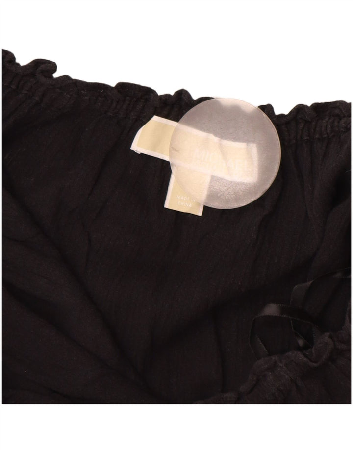 Bluză pentru femei MICHAEL KORS Top UK 14, mare, negru, bumbac