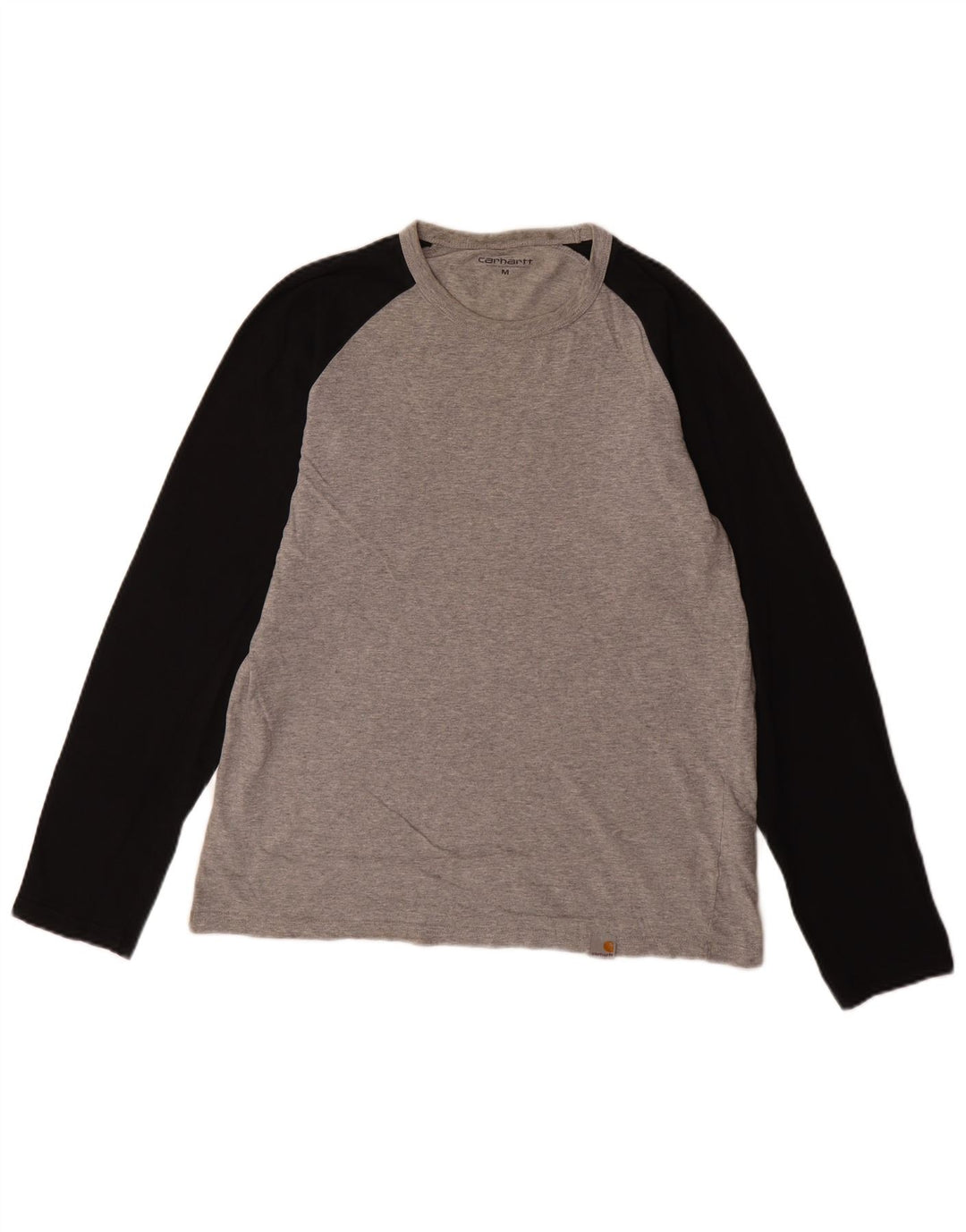 Top pentru bărbați Carhartt cu mânecă lungă, gri mediu, bumbac color bloc