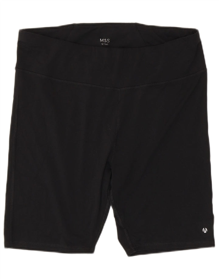 Marks & Spencer pantaloni scurți sport pentru femei UK 18 XL poliester negru