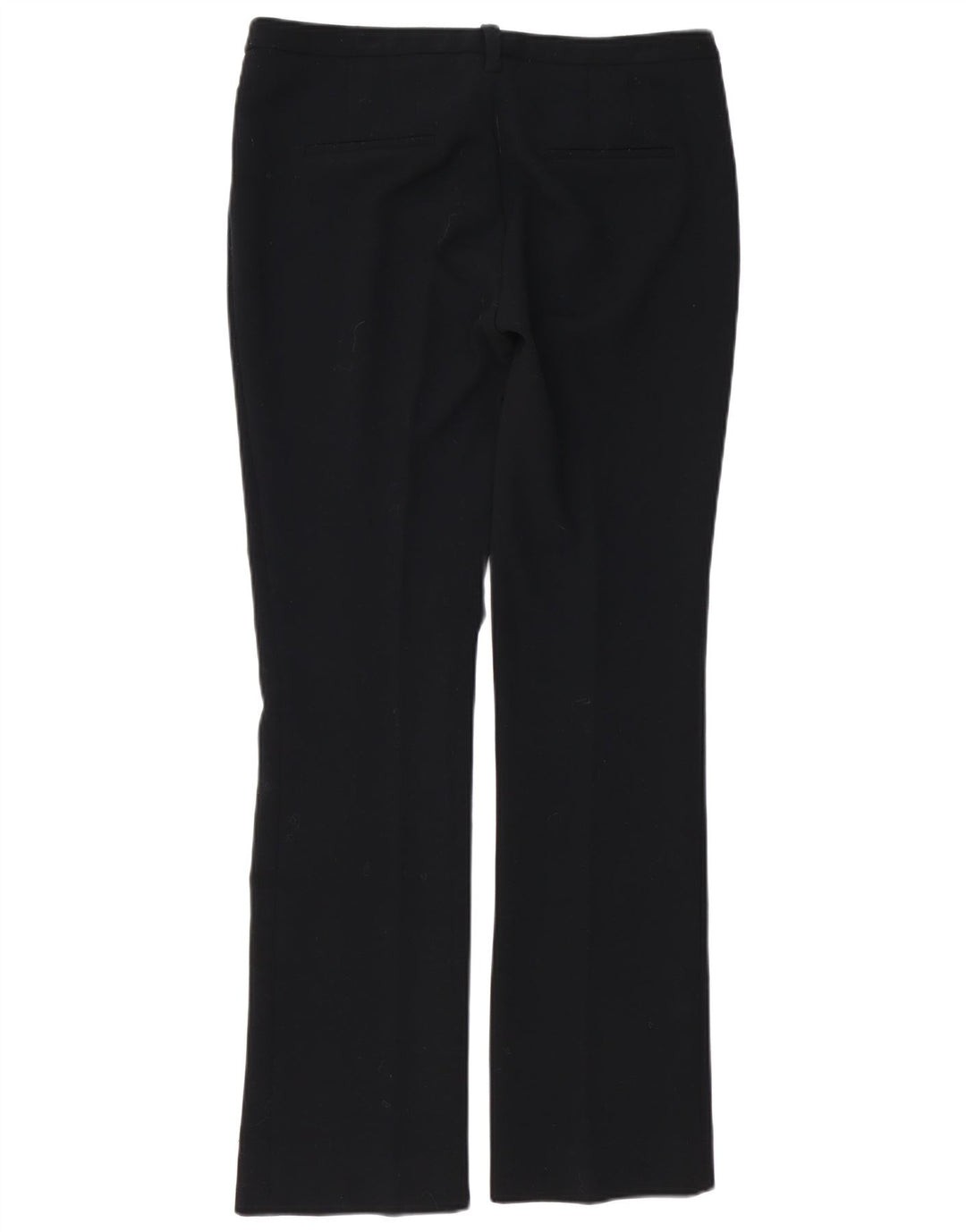 ZARA Pantaloni Drepți Femei L30 L32 Negru