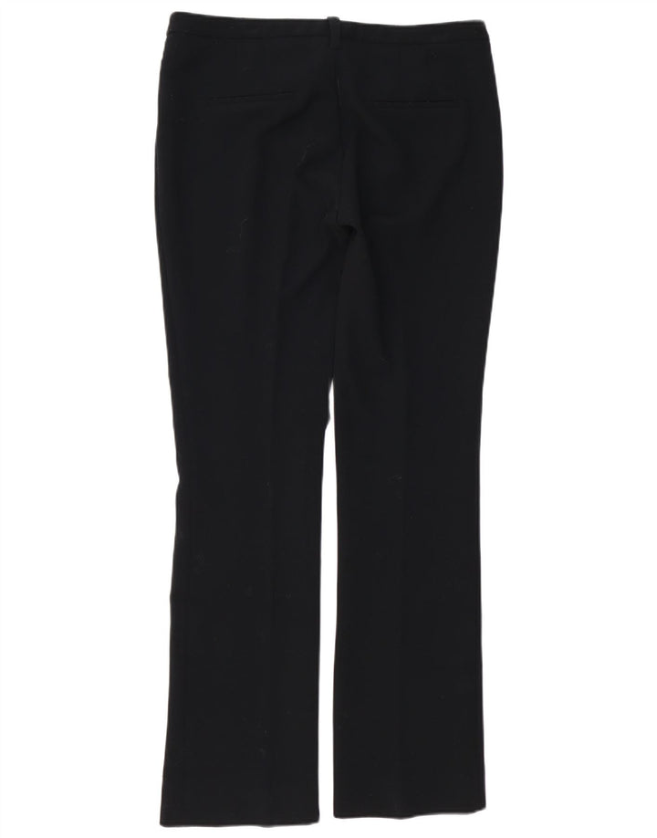 ZARA Pantaloni Drepți Femei L30 L32 Negru