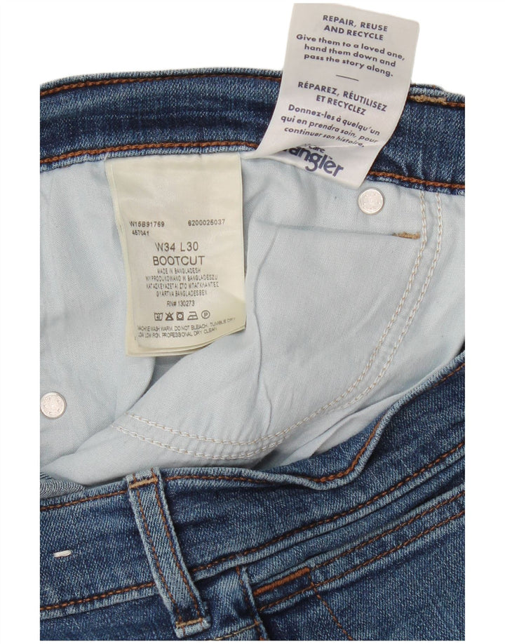 Blugi pentru bărbați Bootcut Wrangler W34 L30 Bumbac albastru