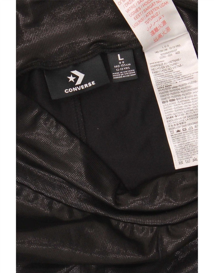 Leggings pentru fete Converse 12-13 ani poliester negru mare