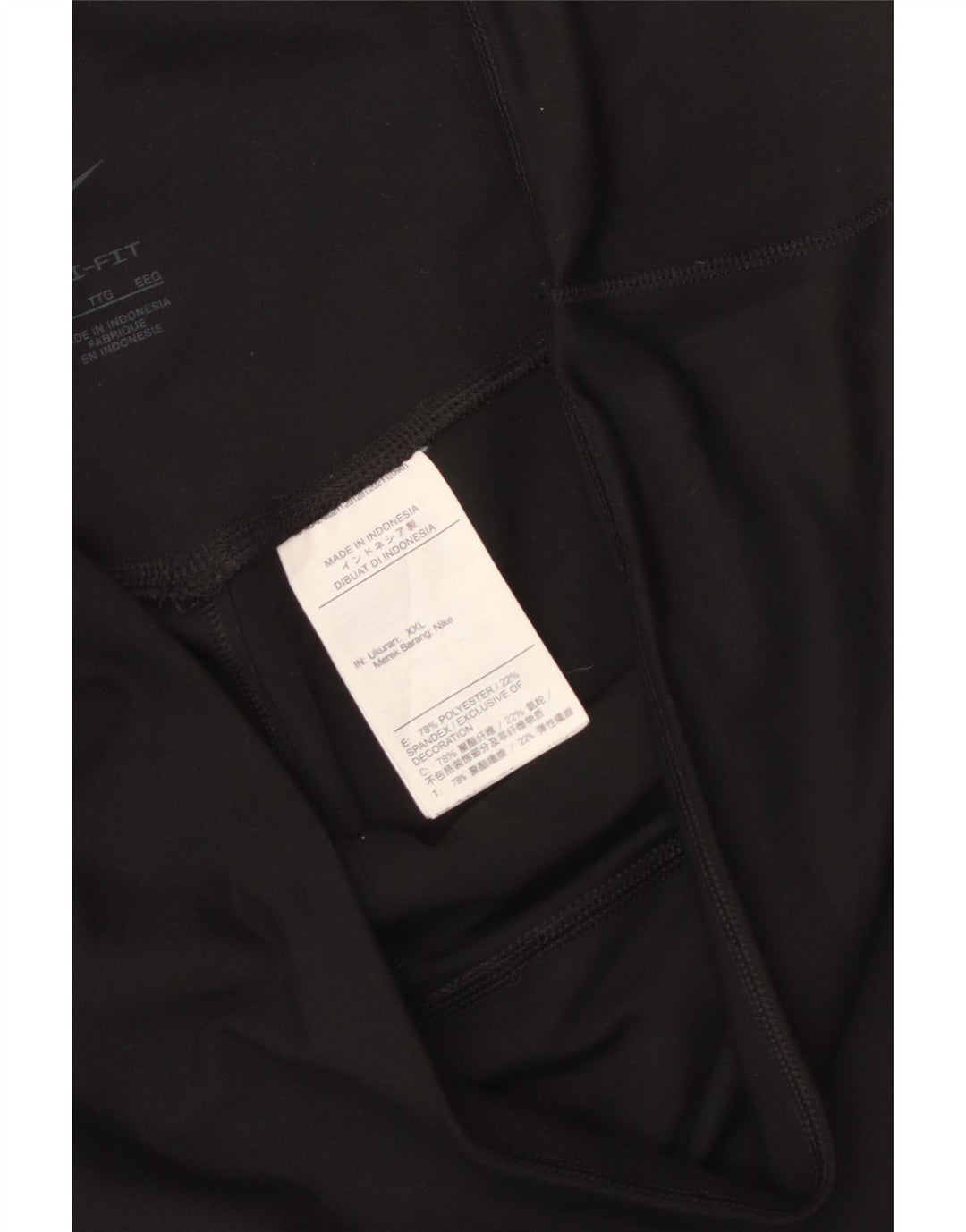 Leggings Nike Dri Fit pentru femei UK 20 2XL Poliester negru