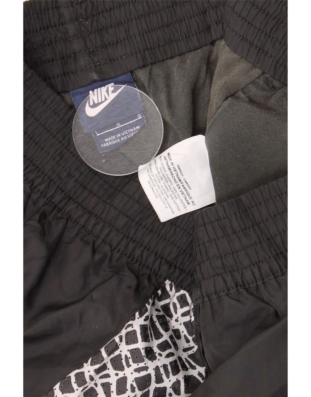 Pantaloni scurti sport NIKE pentru femei UK 14, mari, negru, poliester geometric