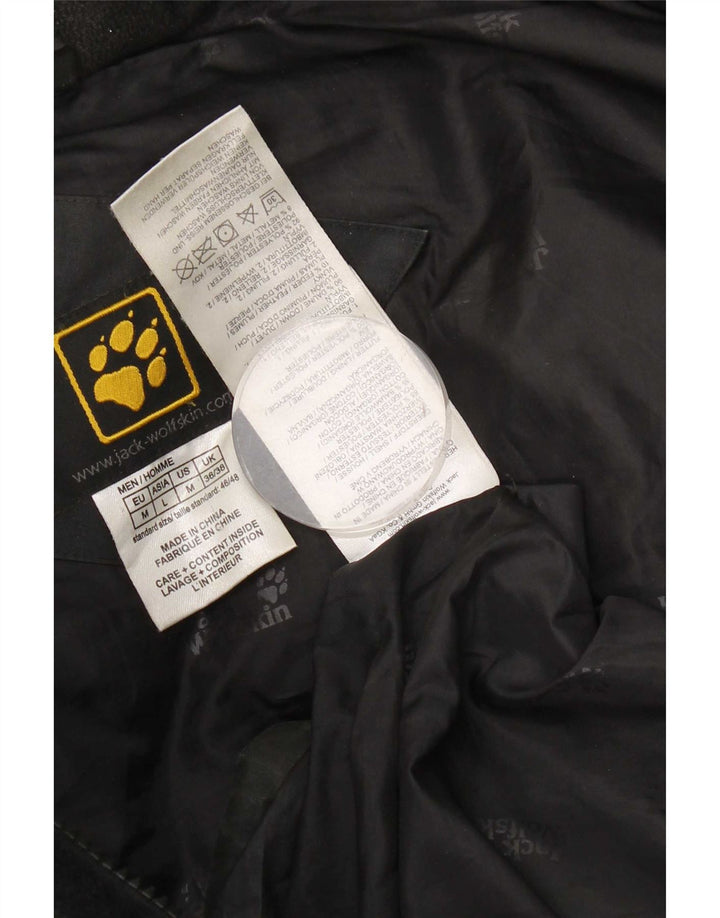 Jack Wolfskin Jachetă căptușită cu glugă pentru bărbați UK 36/38 Poliester mediu negru