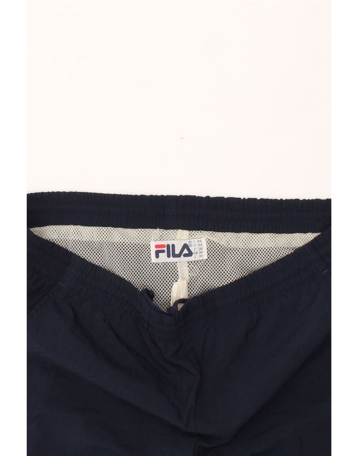 FILA Mens Tracksuit Trousers IT 46 Small Navy Blue Polyamide Vintage Fila and Second-Hand Fila from Messina Hembry 