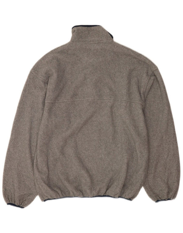 Jumper Reebok pentru bărbați, cu gât cu nasturi, XL, poliester gri