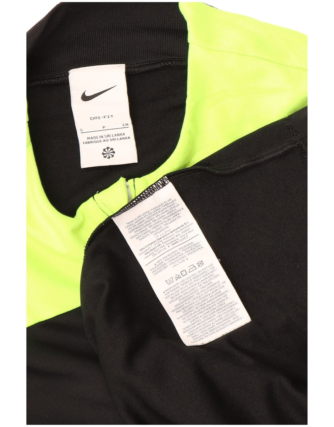 Nike pentru bărbați The FA Referee Graphic Top cu mânecă lungă, negru, colorblock