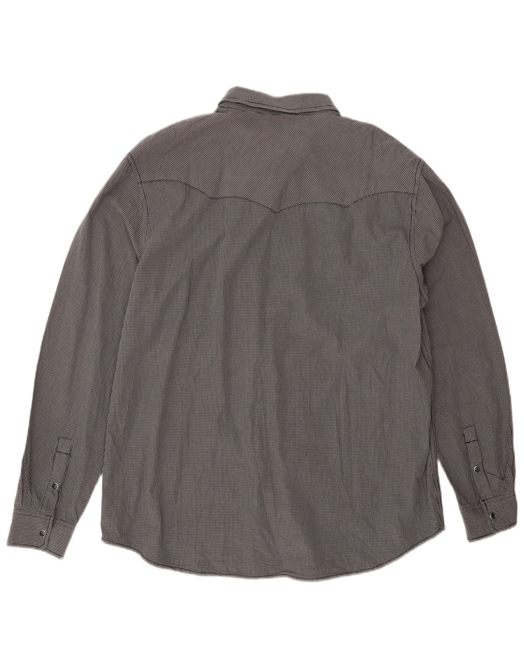 Cămașă Western Regular Fit 2XL pentru bărbați Wrangler, bumbac vichy, albastru