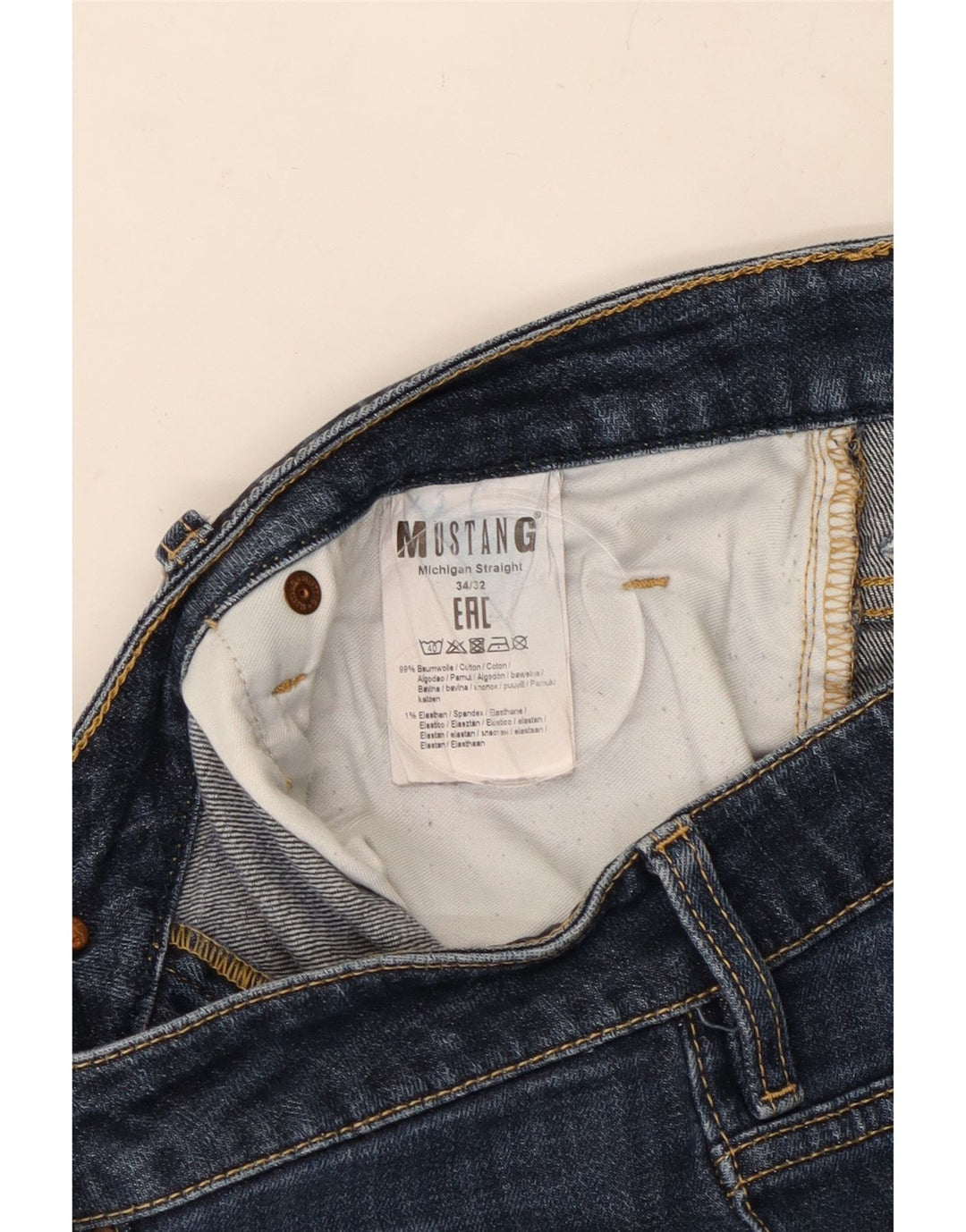 MUSTANG Blugi Bărbați Drepți L34 L30 Bumbac bleumarin