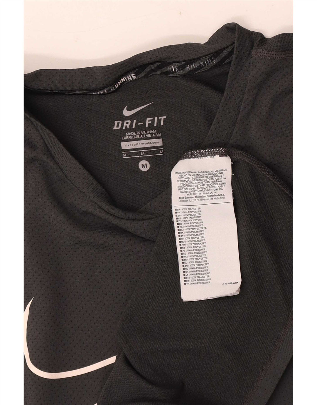 Tricou grafic Nike Dri Fit pentru bărbați Top Medium Gri Poliester