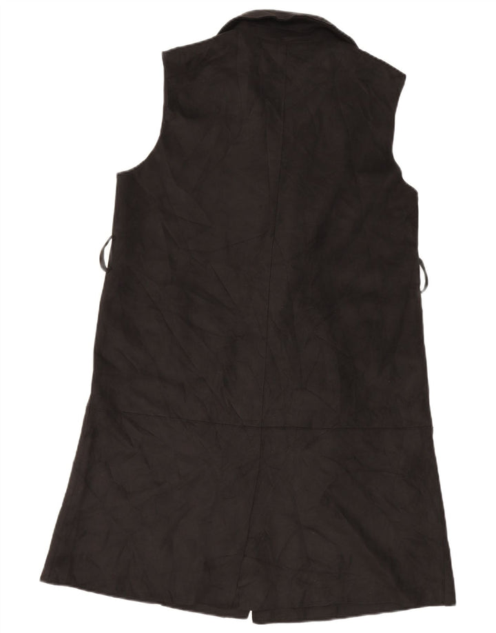 Gilet cu paragate dublu pentru femei Zara UK 10 Poliester negru mic
