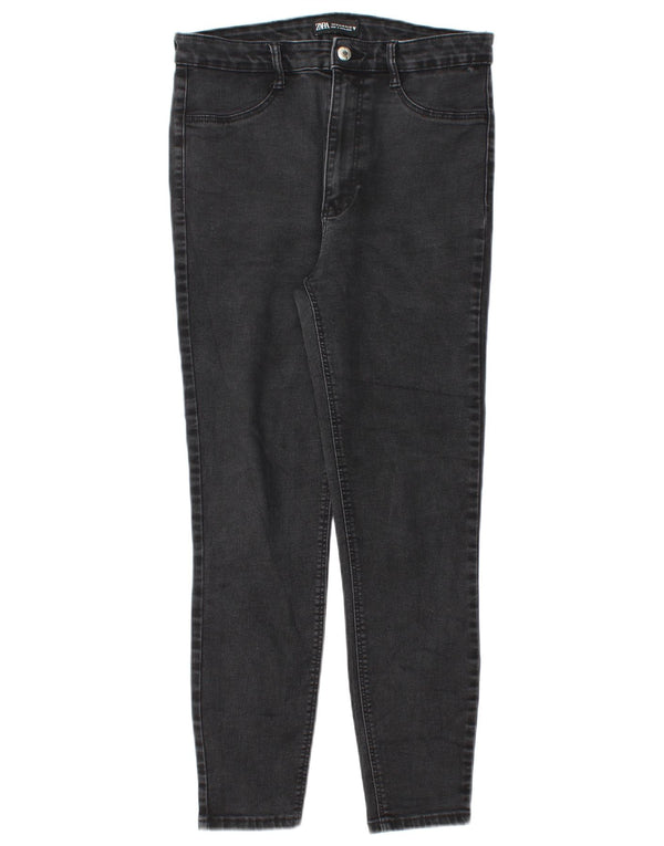 Blugi skinny pentru femei Zara EU 42 Large W32 L26 Negri