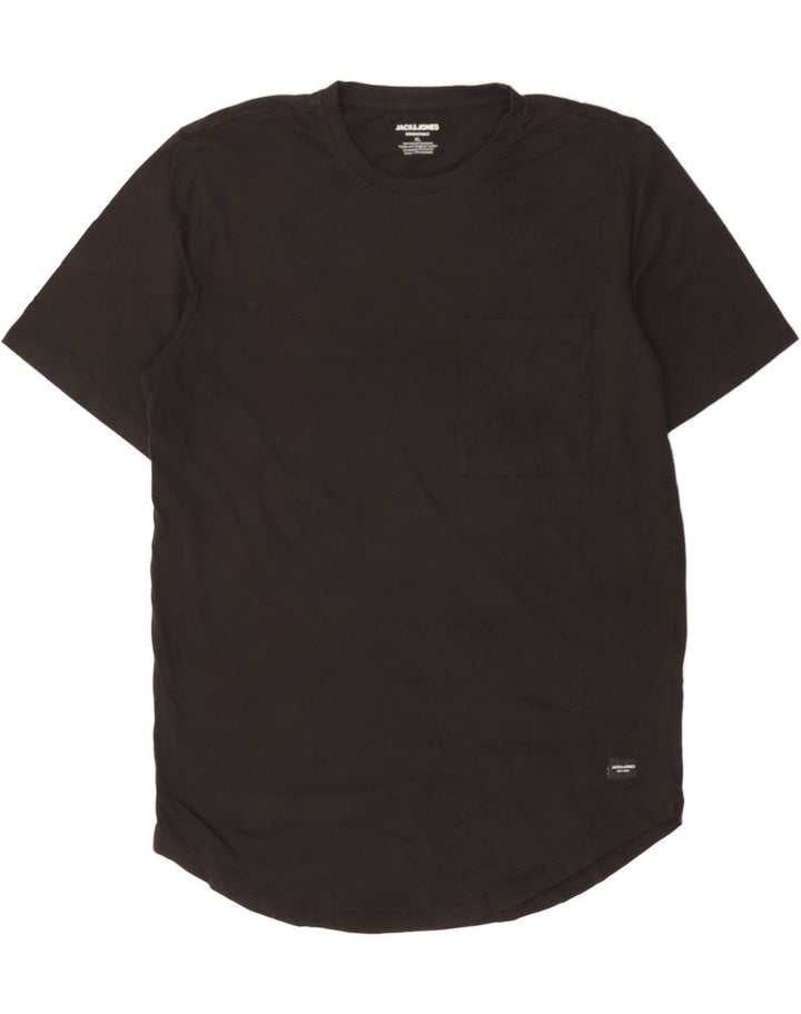 JACK & JONES Mens T-Shirt Top XL Black Cotton Vintage Jack & Jones and Second-Hand Jack & Jones from Messina Hembry 