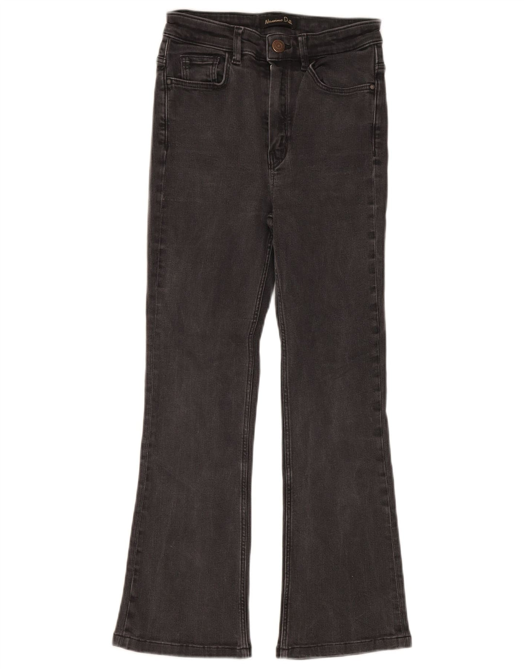 Massimo Dutti blugi evazați pentru femei EU 34 2XS W24 L24 bumbac gri