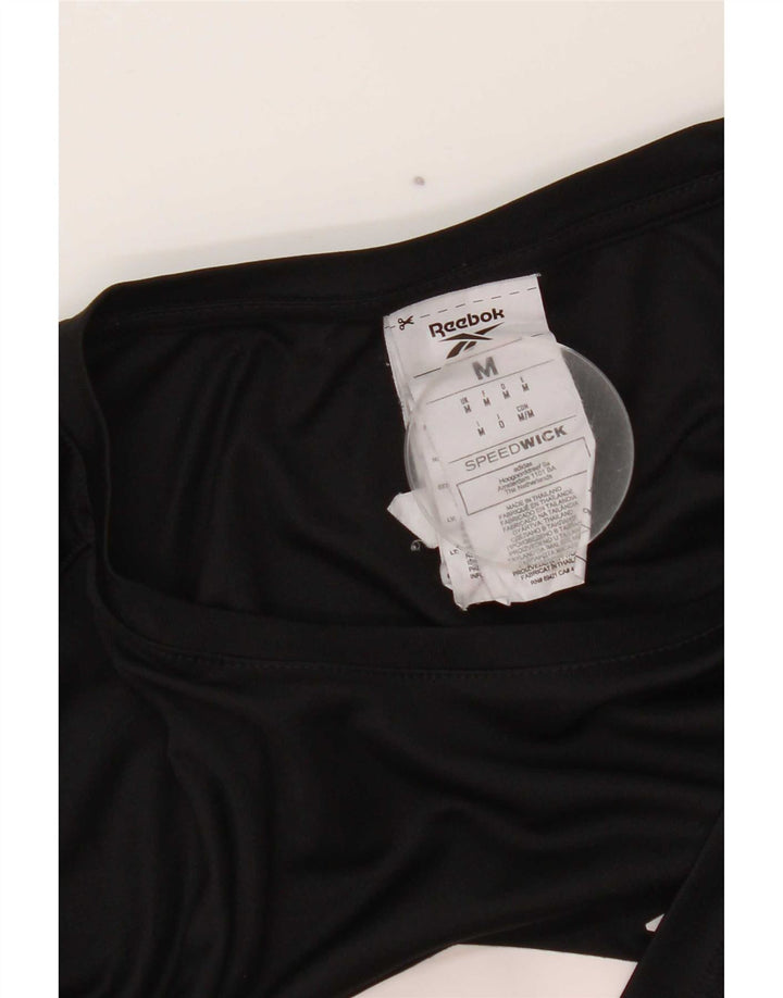 Tricou grafic pentru bărbați Reebok Top Medium Negru Poliester