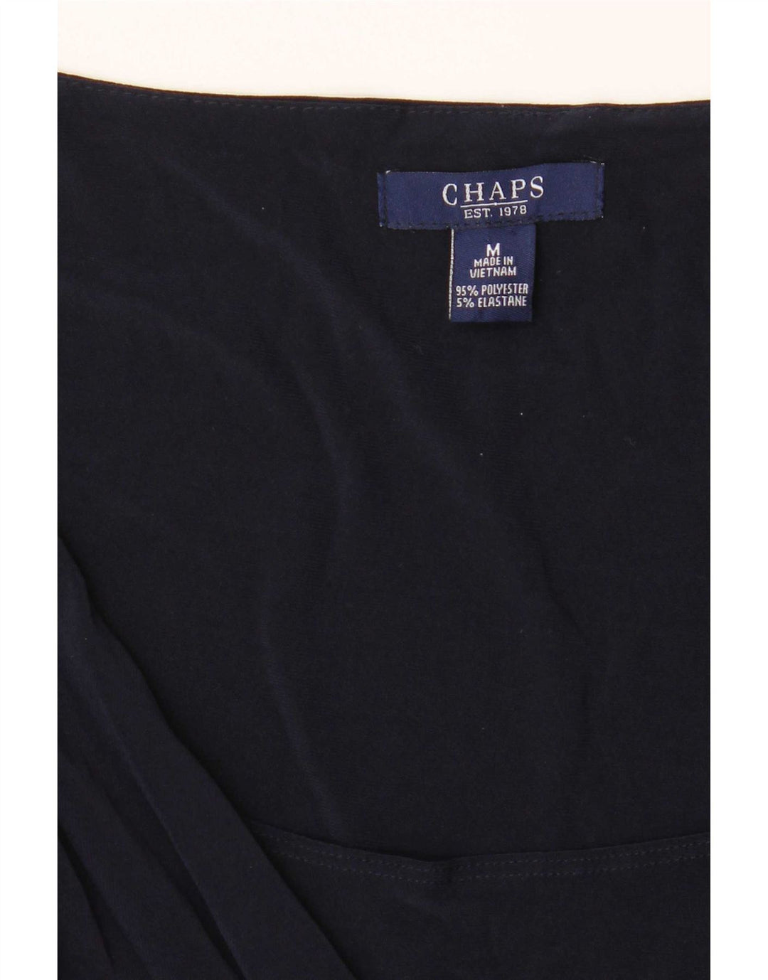 Rochie A-Line pentru femei Chaps cu mâneci 3/4 UK 12 Poliester mediu bleumarin