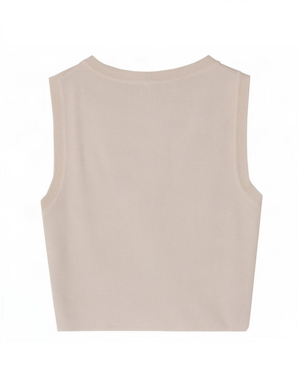Top cu vestă pentru femei Zara UK 12 Medium White Viscose