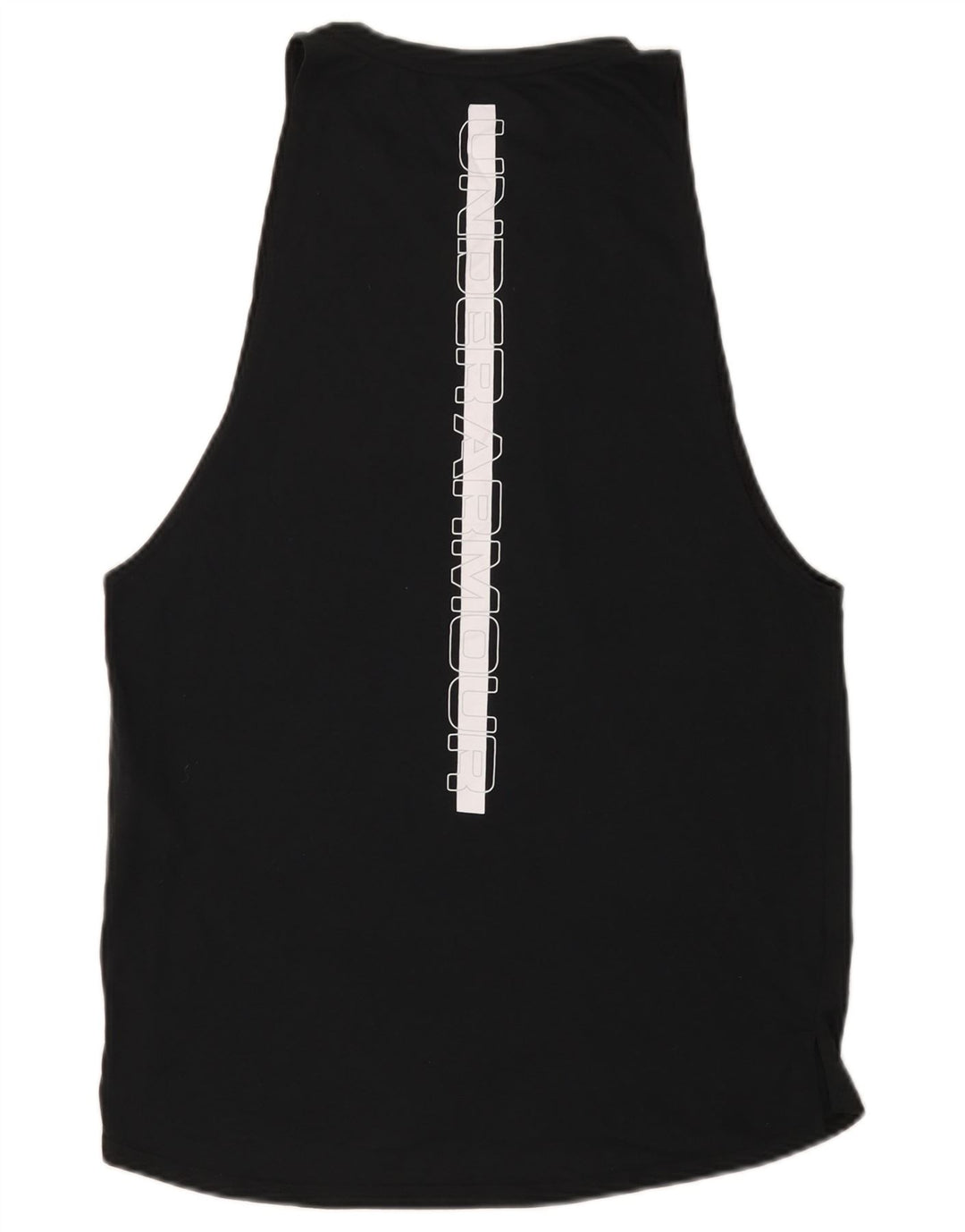 Top cu vestă grafică pentru bărbați Under Armour, poliester mediu negru