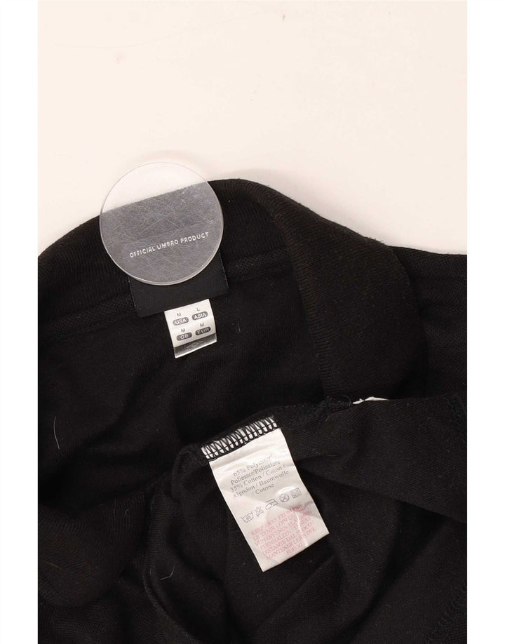 Tricou polo Umbro pentru bărbați, poliester mediu negru