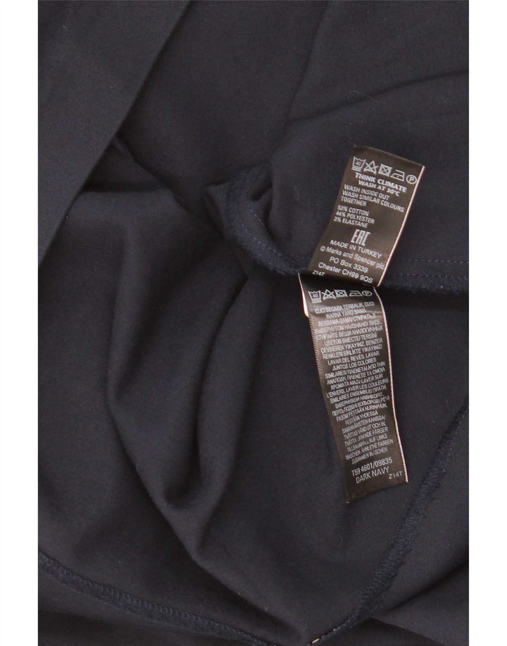 Fusta mini pentru femei Marks & Spencer UK 8 Small W28 Bumbac bleumarin