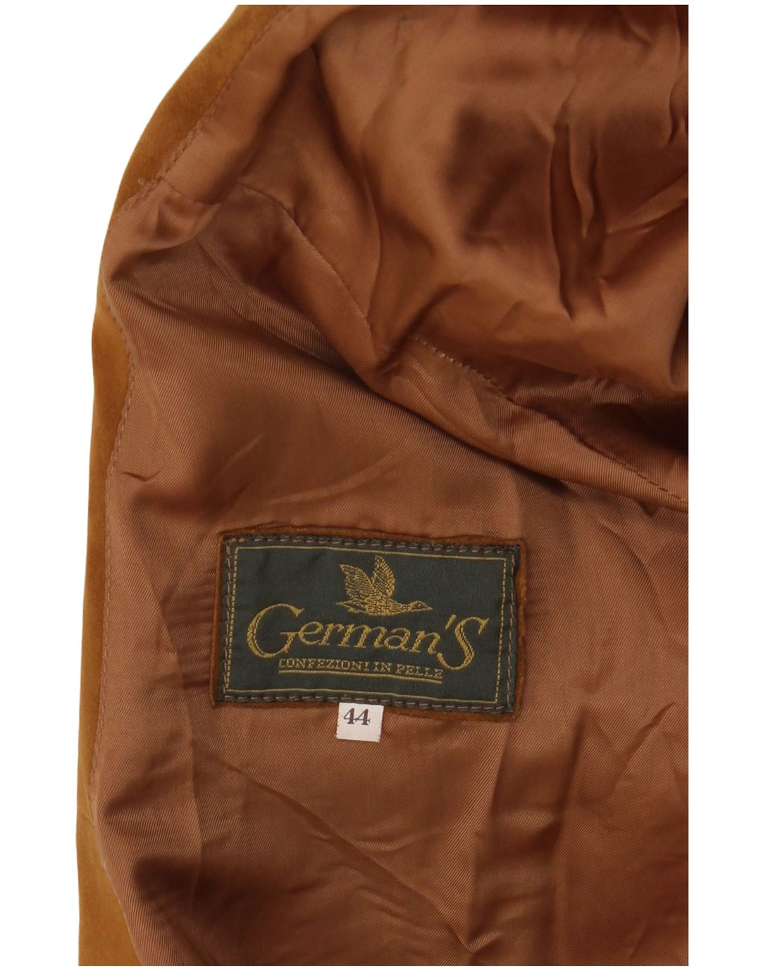 GERMAN'S Pardesiu supradimensionat din piele intoarsa pentru femei EU 44 XL maro imprimeu animal