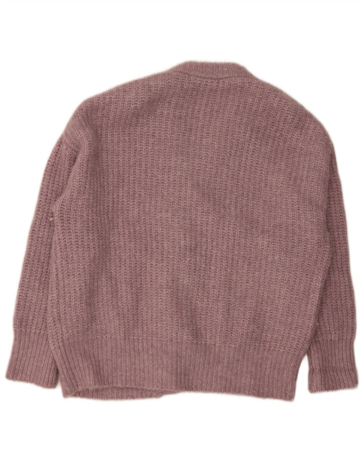 Pulover cardigan supradimensionat pentru femei Zara UK 10 mic roz