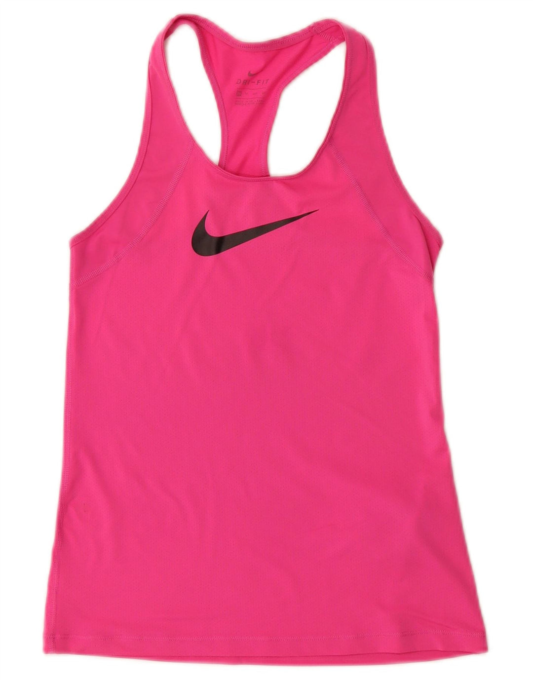 Top cu vestă grafică Nike Dri Fit pentru femei UK 4 XS poliester roz