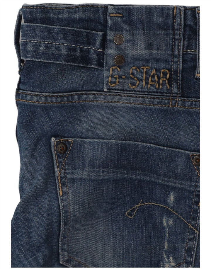 G-STAR Blugi Distressed drepte pentru femei W29 L30 albastru