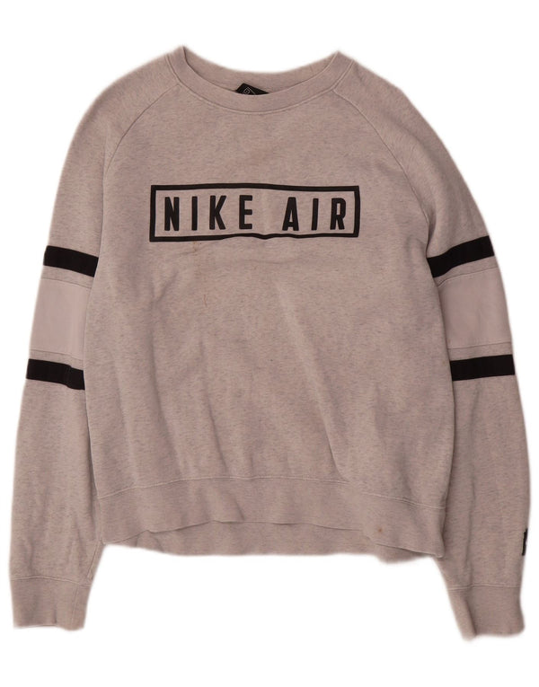 Pulover supradimensionat pentru femei Nike UK 10, bumbac cu pete gri mici