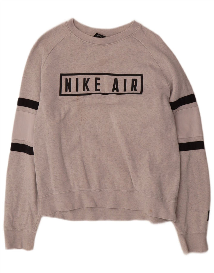 Pulover supradimensionat pentru femei Nike UK 10, bumbac cu pete gri mici