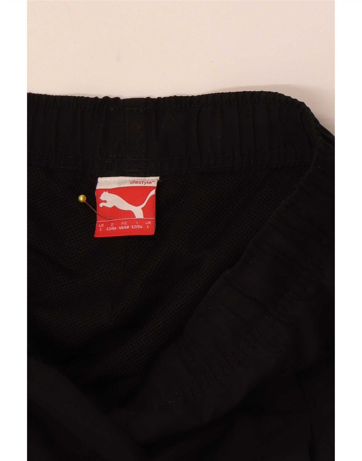 Pantaloni scurți sport grafic Puma pentru bărbați, mari, negru