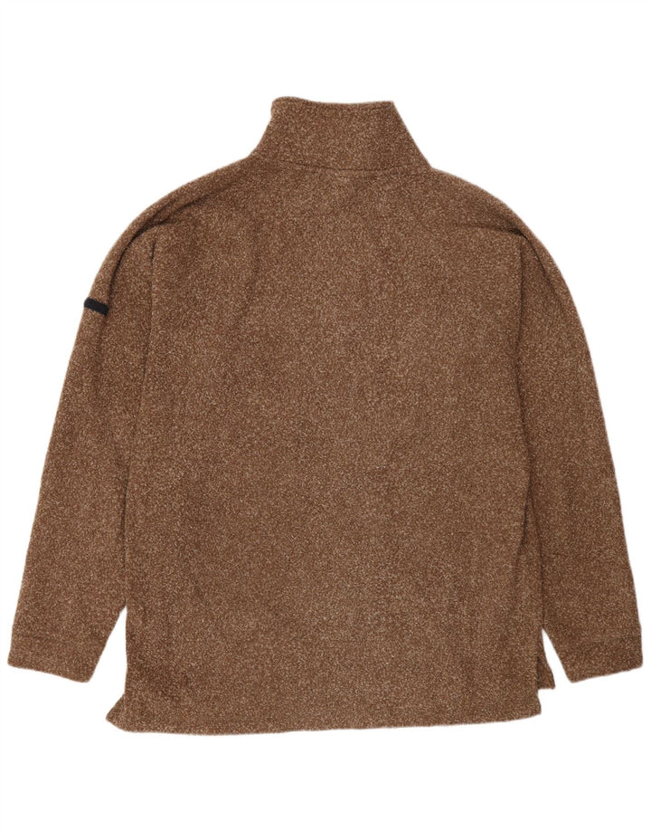 Jumper Asics pentru bărbați, cu fermoar și gât, XL, maro