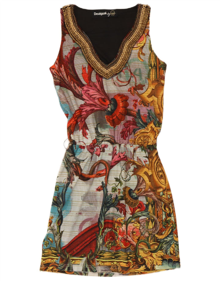 Rochie de bază fără mâneci pentru femei Desigual UK 10, multicoloră, florală
