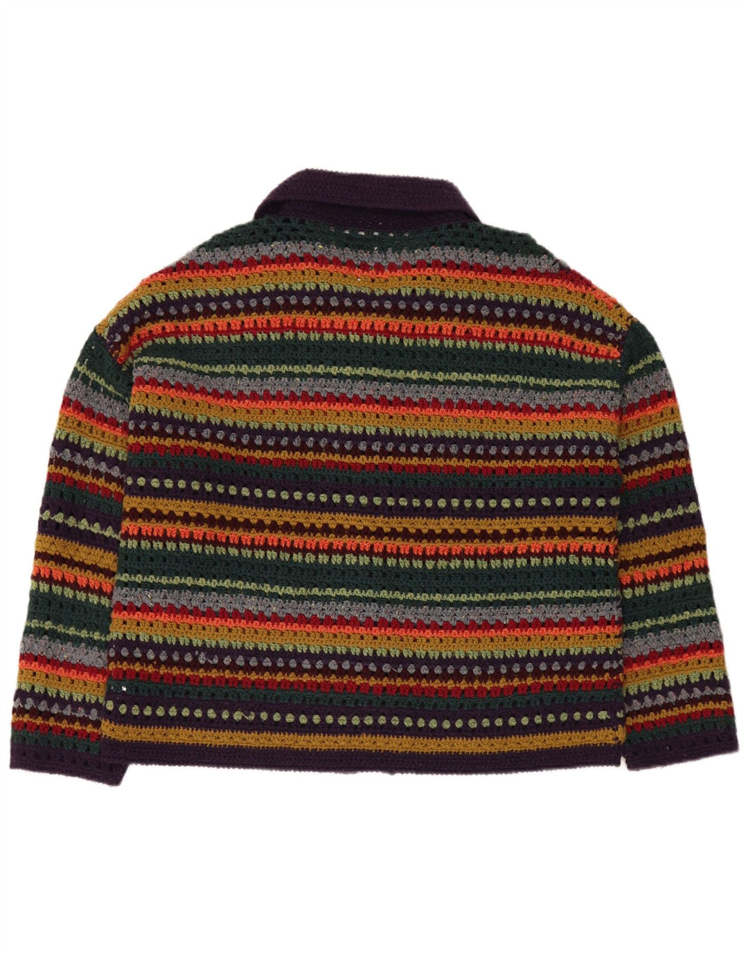 Pulover cardigan supradimensionat pentru femei Unif UK 10 mic, multicolor, cu dungi