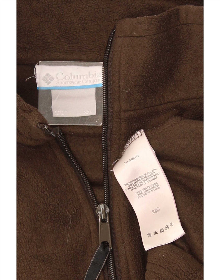 Jachetă fleece Columbia pentru bărbați UK 44 2XL Maro Poliester