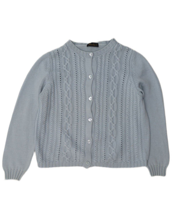 Pulover cardigan pentru femei Luisa Spagnoli UK 16 Lână mare albastră